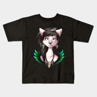 Kitty with Bones Kids T-Shirt